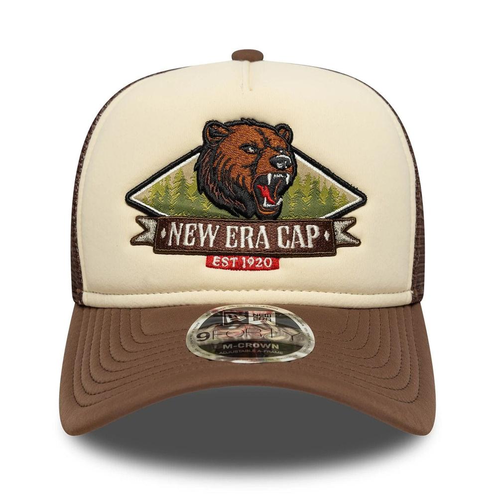 Sapka New Era Graphic 9FORTY M-Crown A-Frame Trucker 60771806 - barna