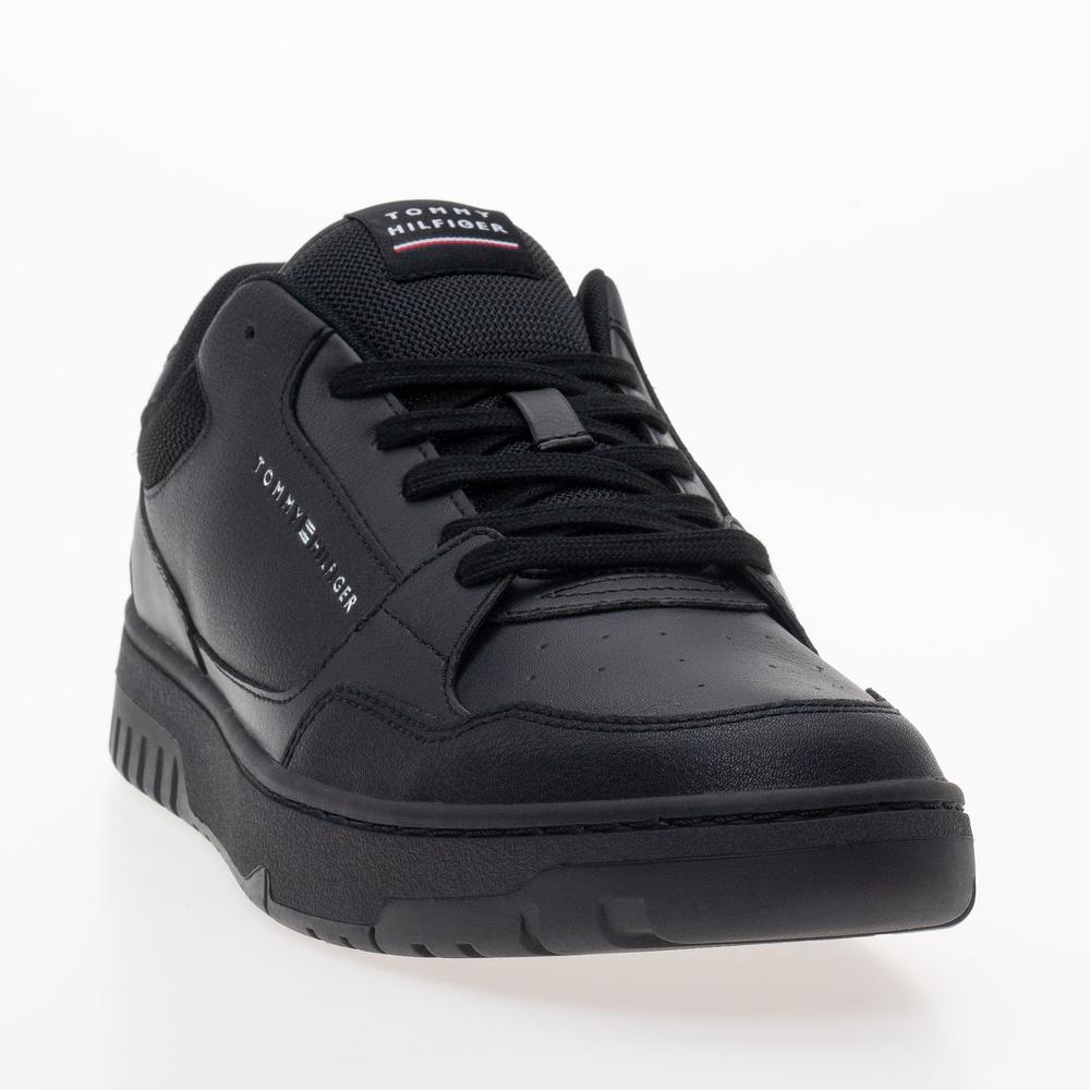 Cipő Tommy Hilfiger TH Basket Core Leather FM0FM04727-BDS - fekete