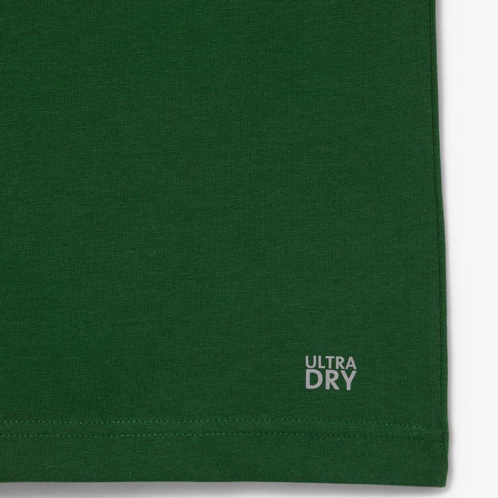 Póló Lacoste Sport 3D Print Crocodile Breathable Jersey TH2042-YRR - zöld