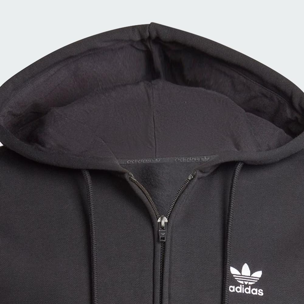 Férfi pulóver adidas Originals Trefoil Essentials Full-Zip IW5791 - fekete