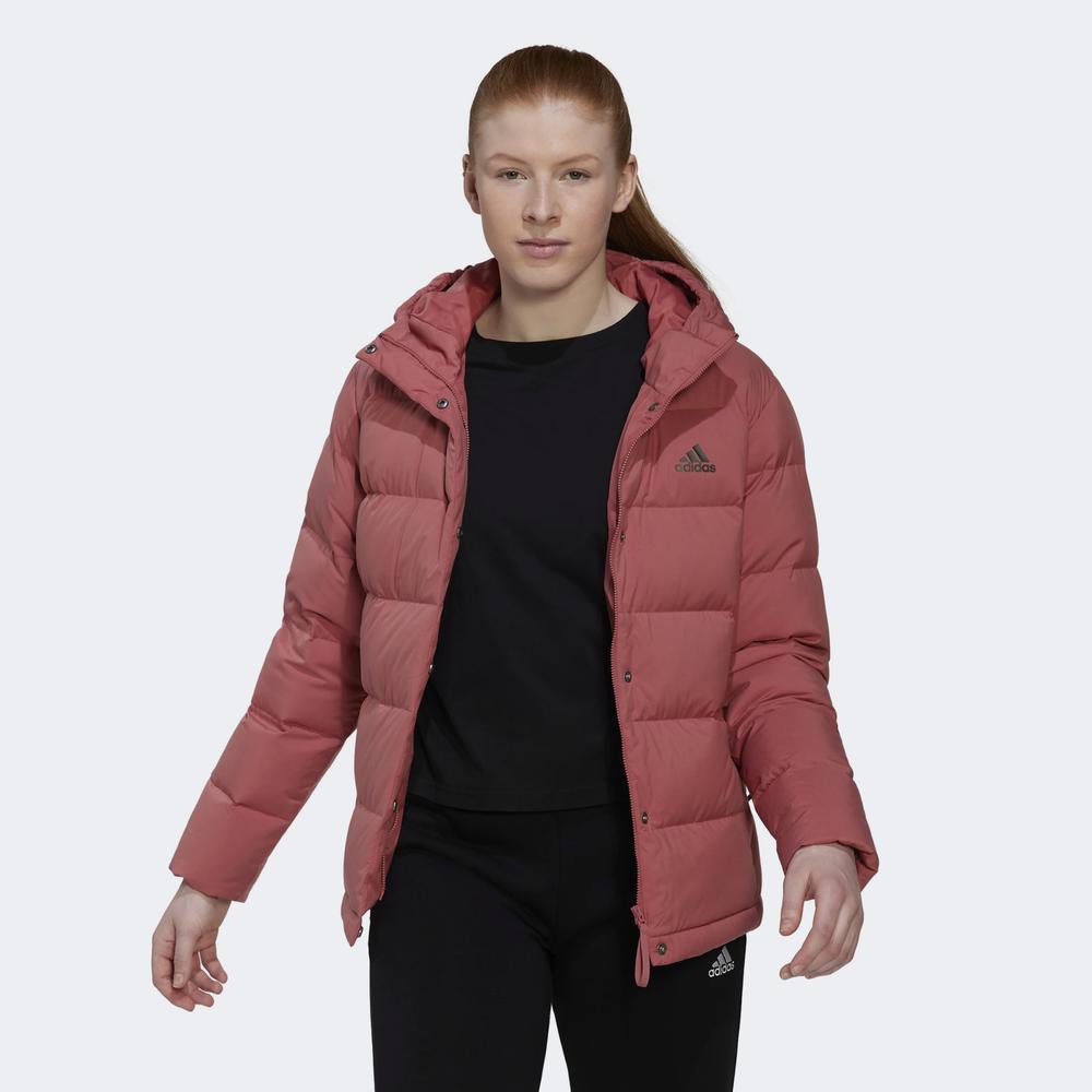 Dzseki adidas Helionic Hooded Down HG8745 - piros