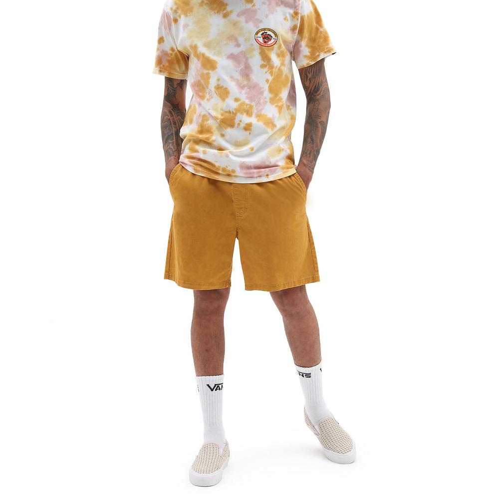 Rövidnadrág Vans Range Salt Wash Relaxed Elastic VN0A5FKCG4O1 - sárga