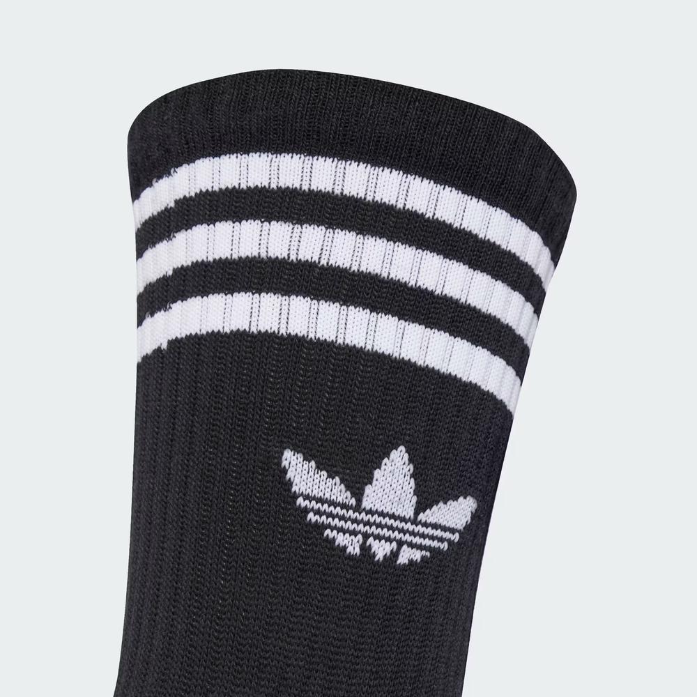 Zokni unisex adidas Originals 3-Stripies Crew 3 Pairs JV7402 - fekete