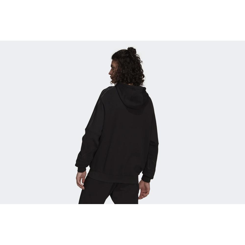 Pulóver adidas Originals Graphics Tricolor Hoodie H13453 - fekete