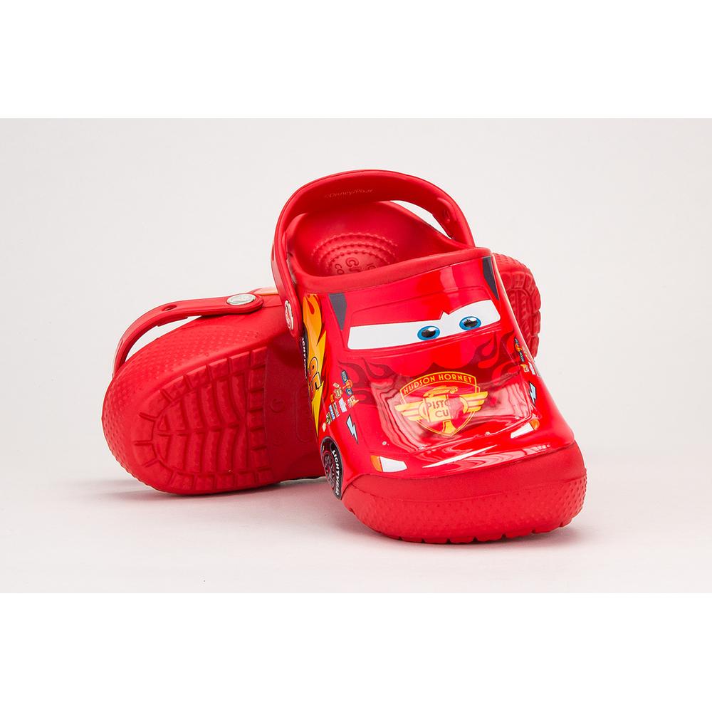 Flip Flop Crocs Fun Lab Cars Clog Flame 204116-8C1 - piros