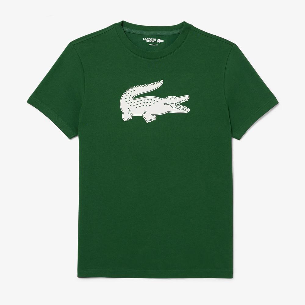 Póló Lacoste Sport 3D Print Crocodile Breathable Jersey TH2042-YRR - zöld