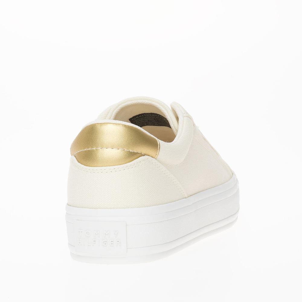 Cipő Tommy Hilfiger Essential Vulc Canvas FW0FW07682-AEF - bézs