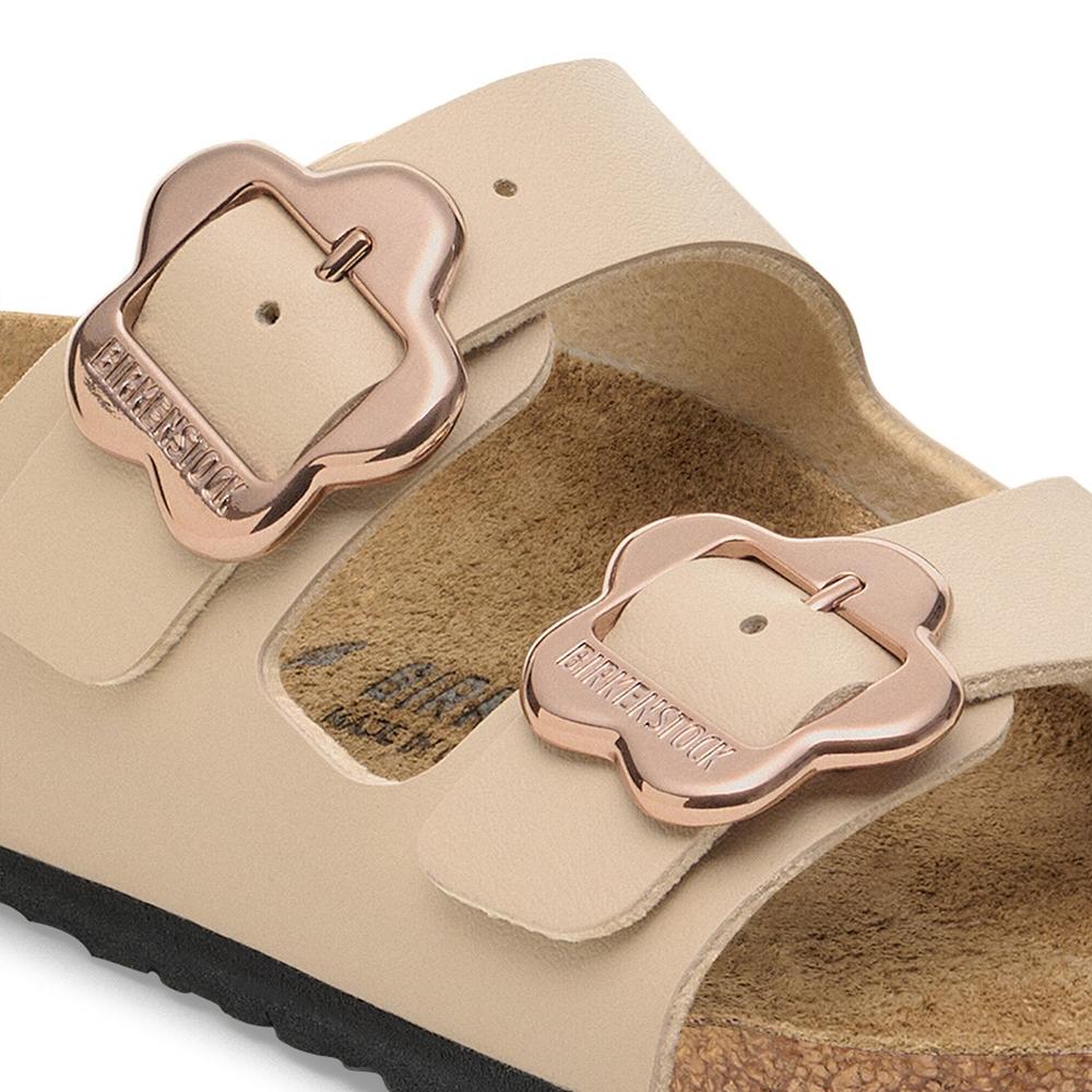 Flip Flop fiatalos Birkenstock Arizona Flower Buckle 1030419 - bézs