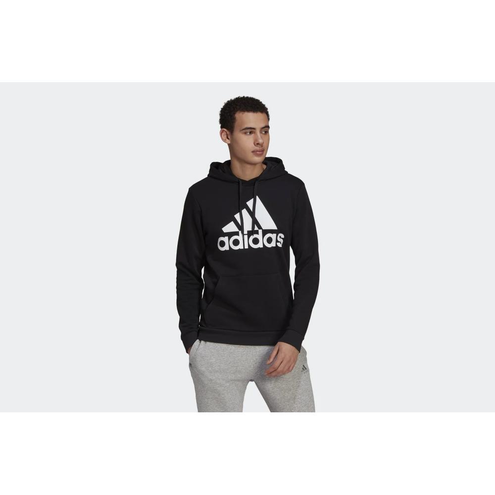 Pulóver adidas Essentials Fleece Big Logo Hoodie GK9220 - fekete