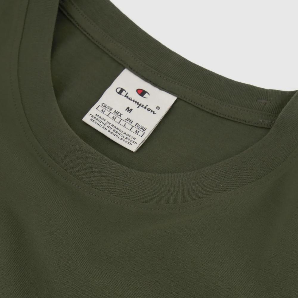Póló Champion Tonal Logo Crewneck 220278-GS508 - zöld