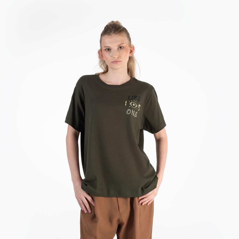Póló Champion Crewneck 117497-GS508 - zöld