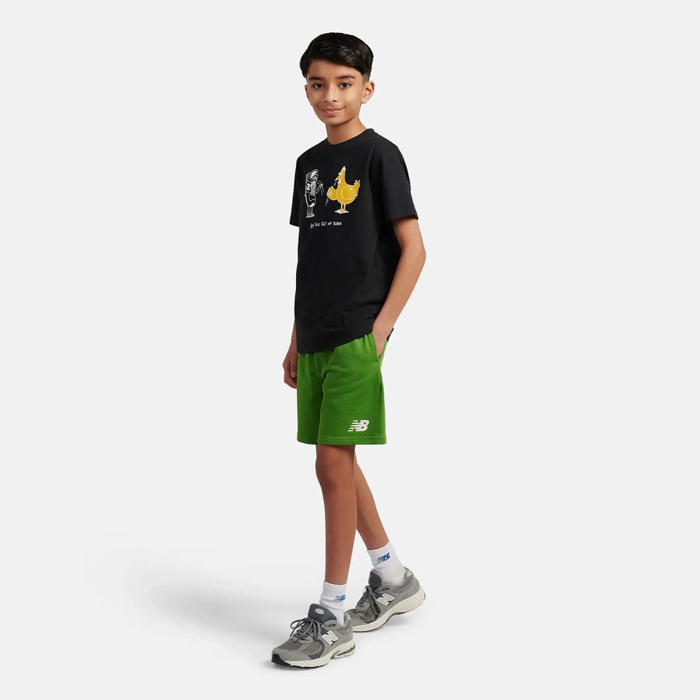 Póló gyerek New Balance LAKB0257BK - fekete