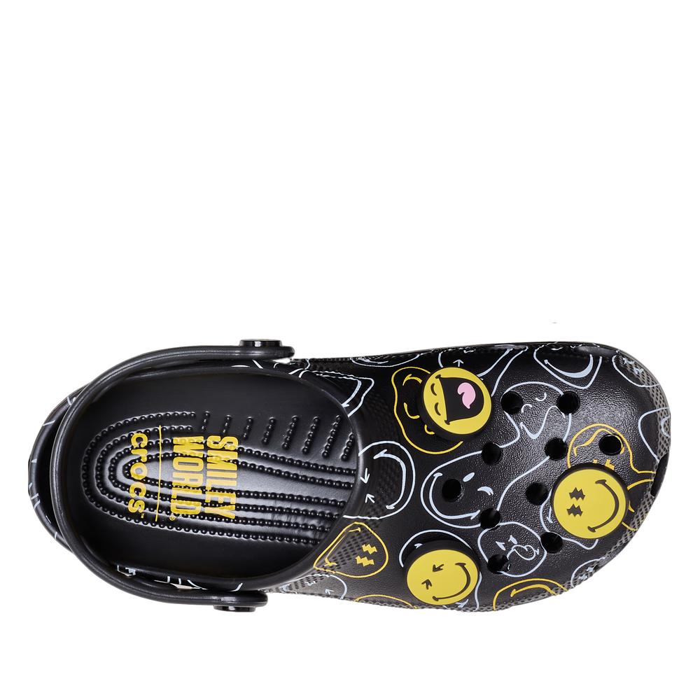 Unisex flip flop SmileyWorld Classic Clog 211693-90H - fekete