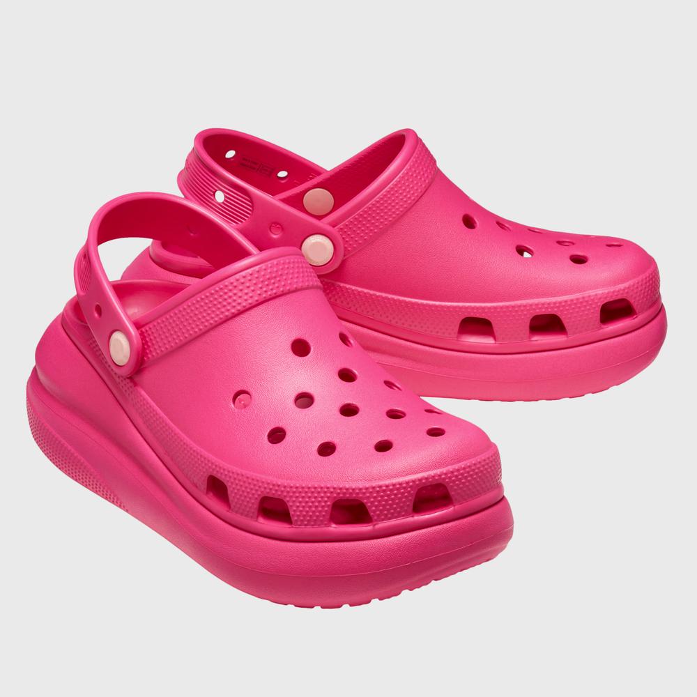 Flip Flop Crocs Classic Crush Clog 207521-6ZQ - rózsaszín