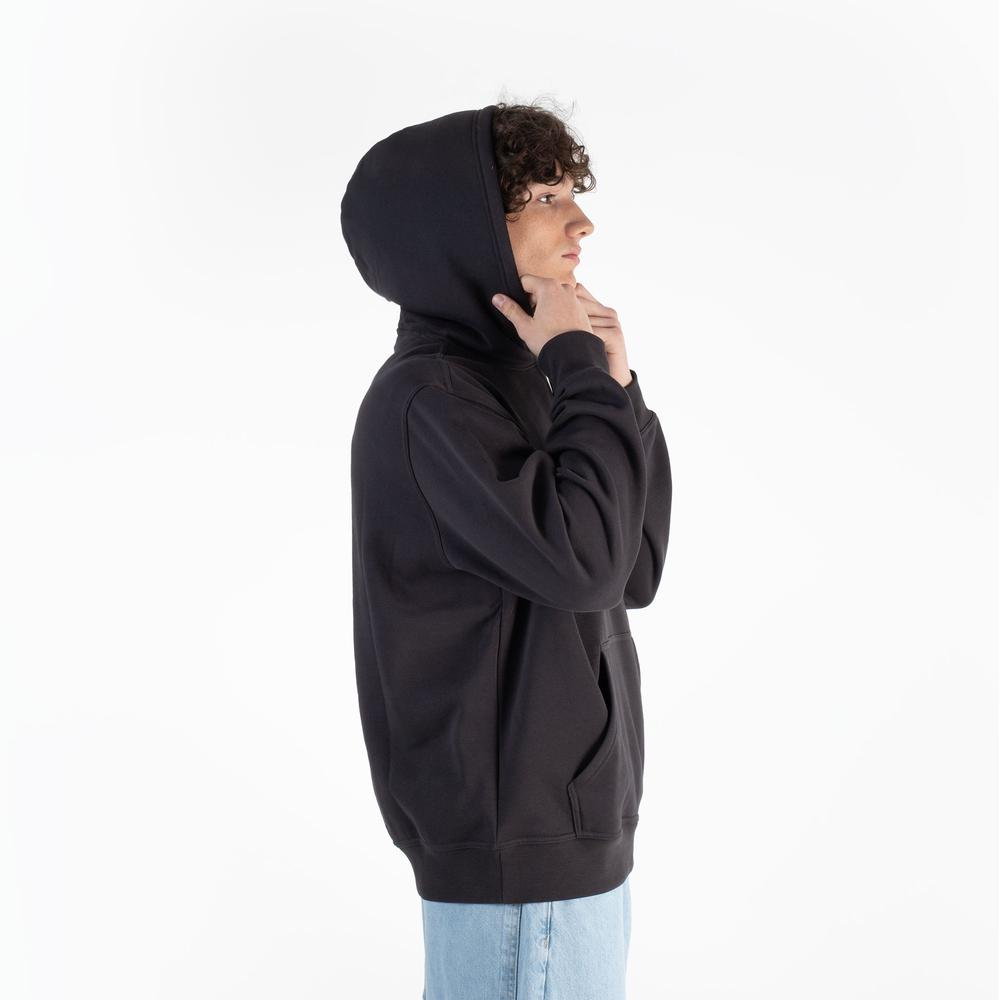 Pulóver Champion Tonal Logo Fleece Erkek Siyah Hoodie 220274-ES503 - szürke
