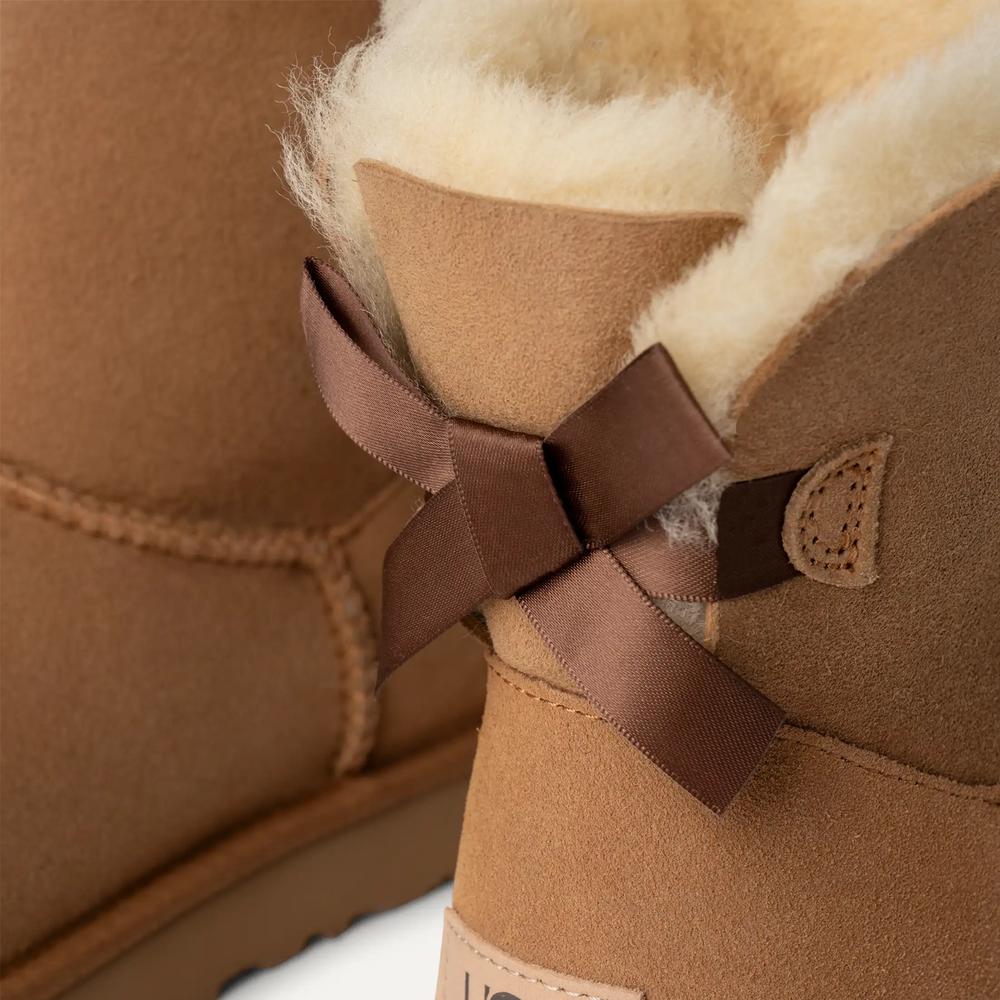 Cipő női UGG W Mini Bailey Bow II 1016501-CHE - barna