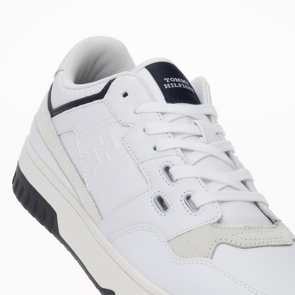 Cipő Tommy Hilfiger Basket Street Mix FM0FM04970-YBS - fehér