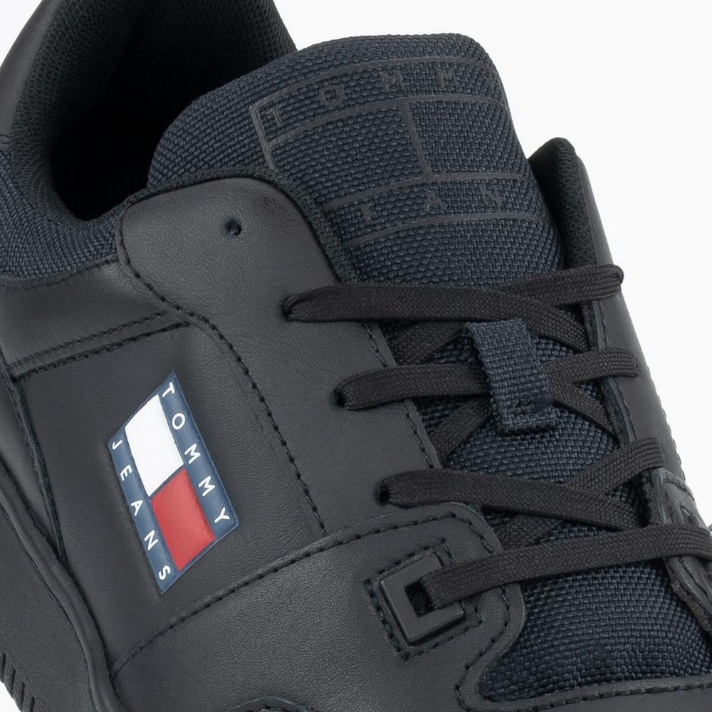 Cipő Tommy Jeans Retro Basket EM0EM00955-0GK - fekete