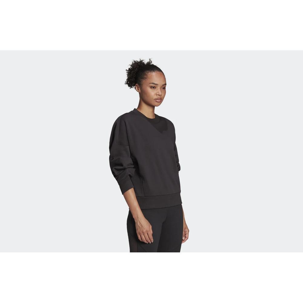 Pulóver adidas Sportswear Studio Lounge Fleece HE0424 - fekete