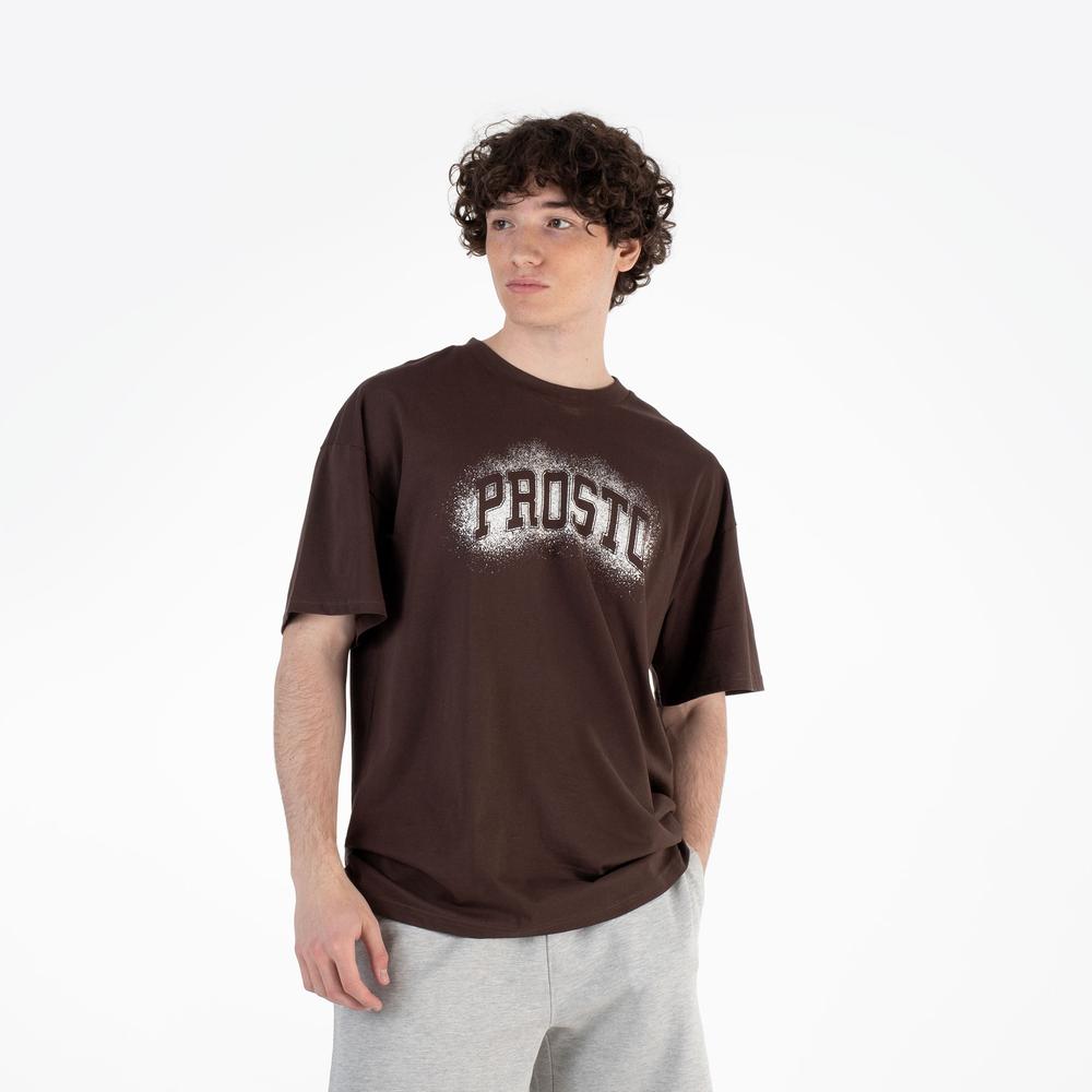 Póló Prosto Jung Dark KL251MTEE1093 - barna