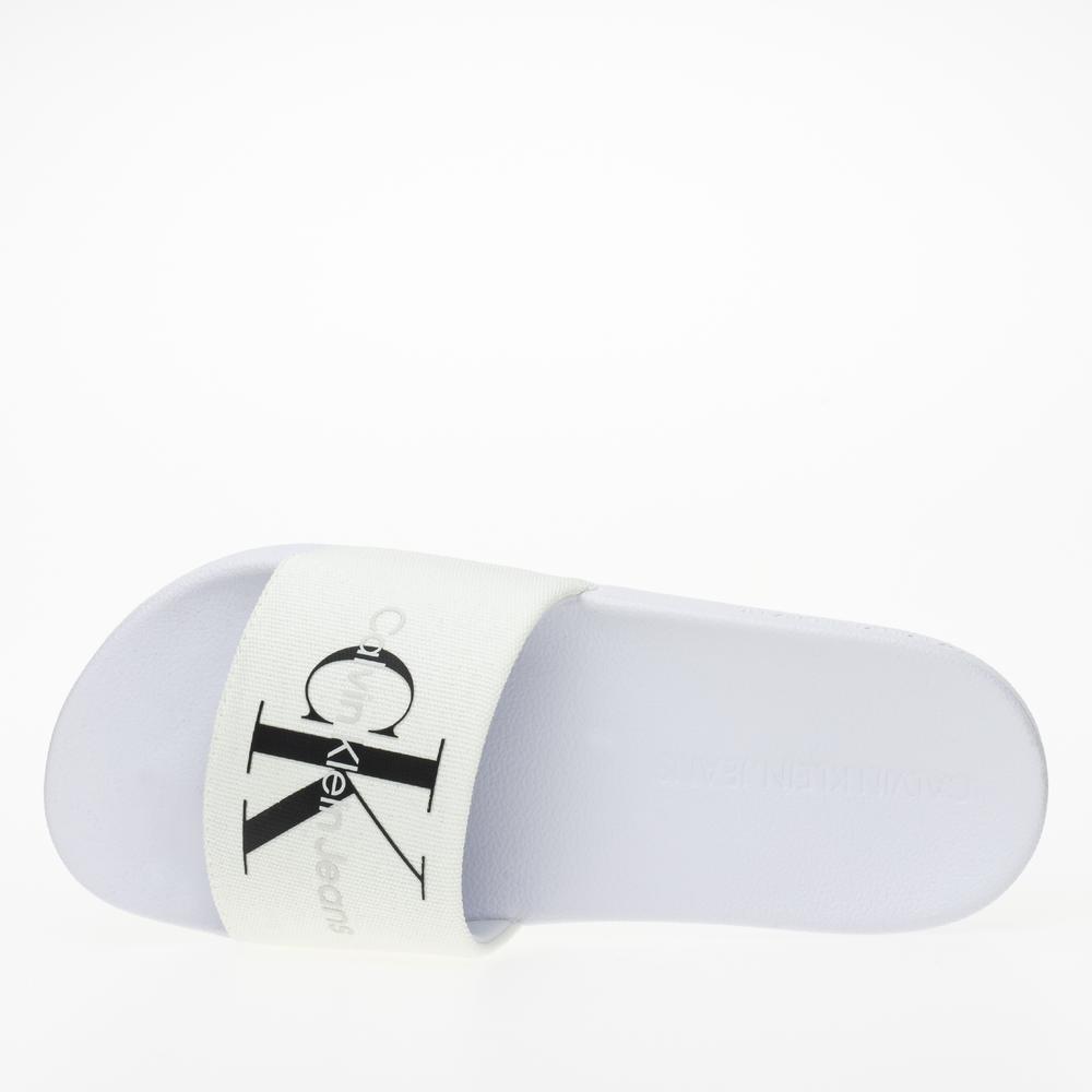 Flip Flop Calvin Klein Slide Monogram CO YW0YW00103-01W - fehér