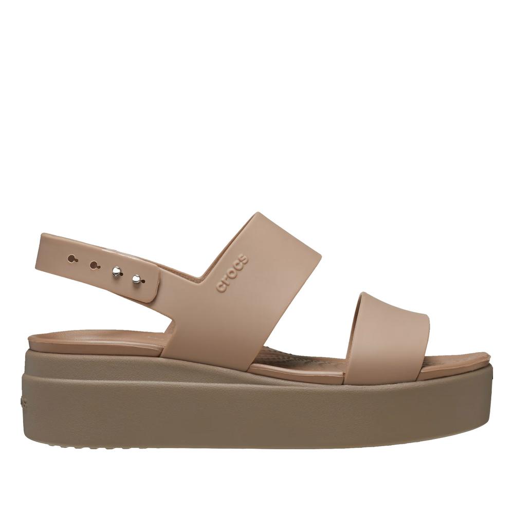Flip Flop Crocs Brooklyn Low Wedge 206453-2EL - bézs