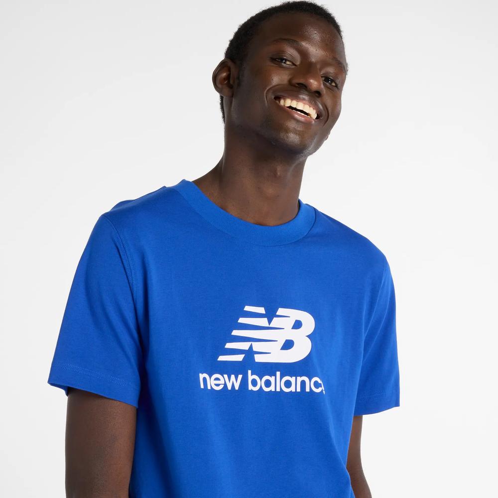 Férfi futópóló New Balance MT41502BUM - kék