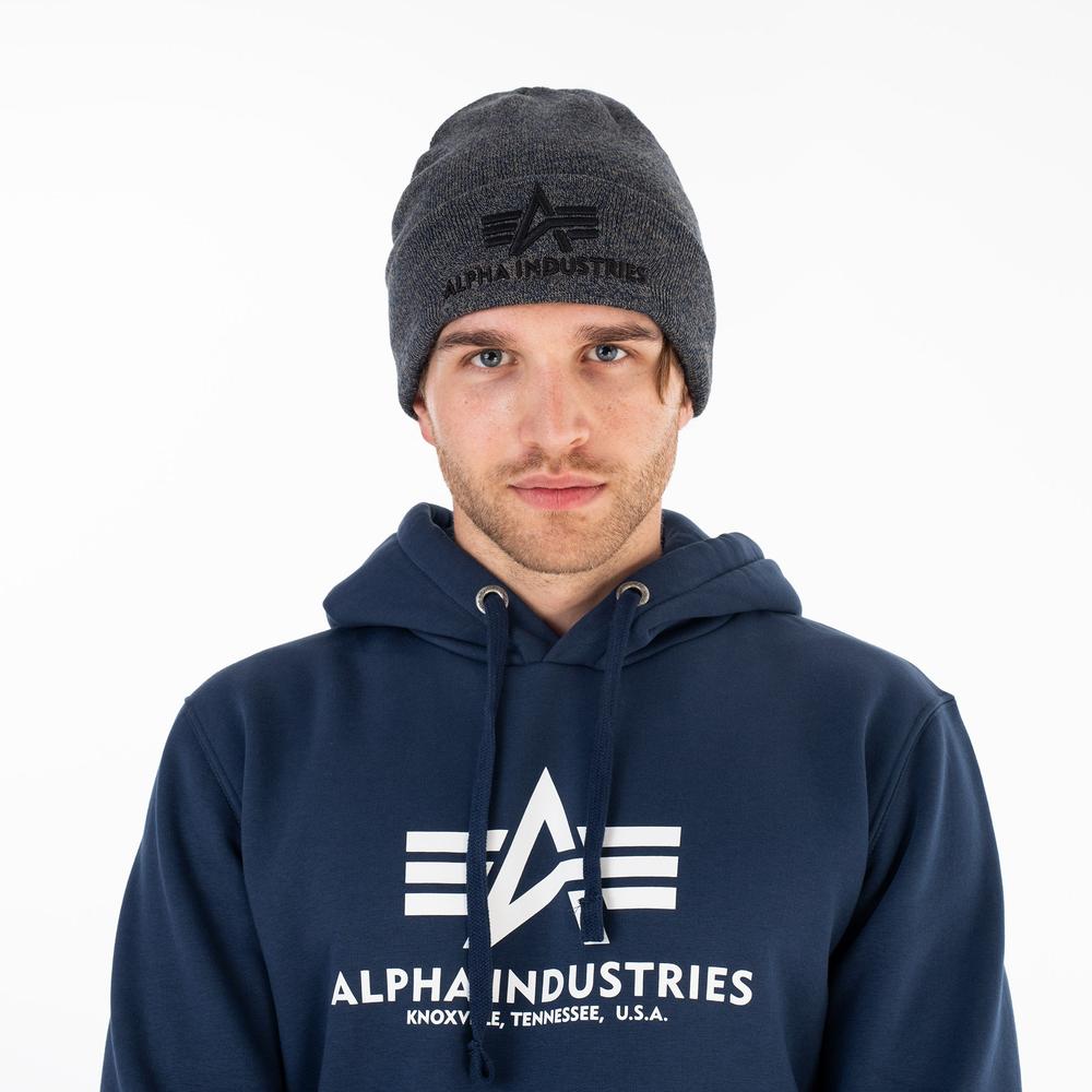 Sapka Alpha Industries Beanie 3D 168910315 - szürke