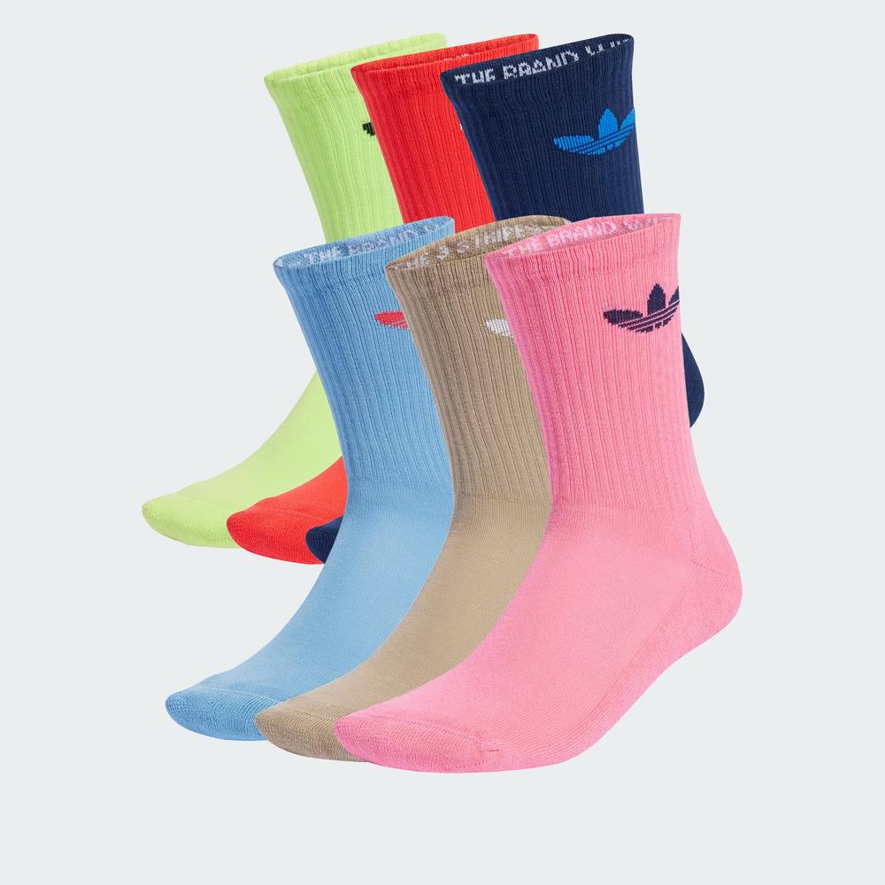Zokni adidas Originals Trefoil Cushion Crew Socks 6 Pairs JY2679 - többszínű