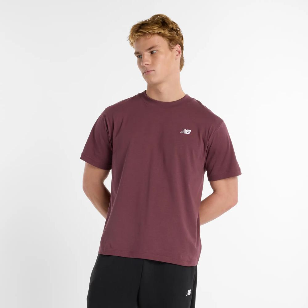 Férfi futópóló New Balance MT41509FDP - gesztenyebarna