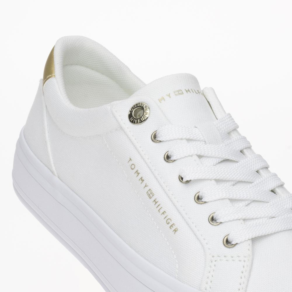 Cipő Tommy Hilfiger Essential Vulc Canvas FW0FW07682-YBS - fehér