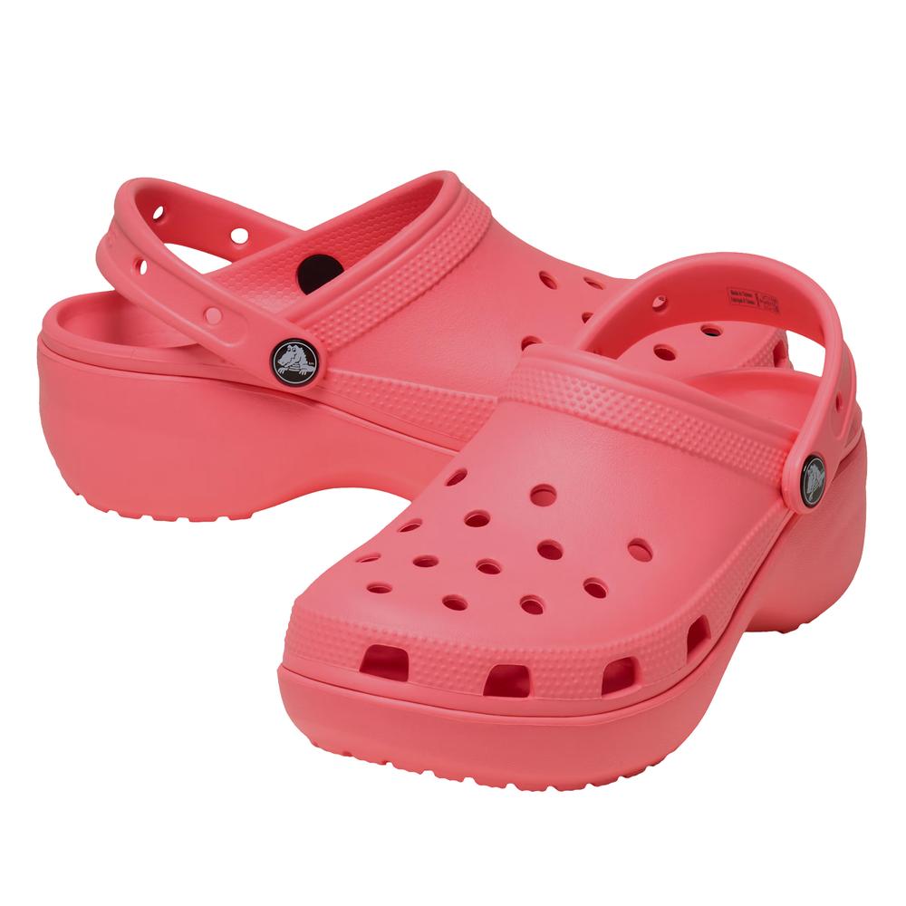 Flip Flop női Crocs Classic Platform Clog 206750-6UI - rózsaszín
