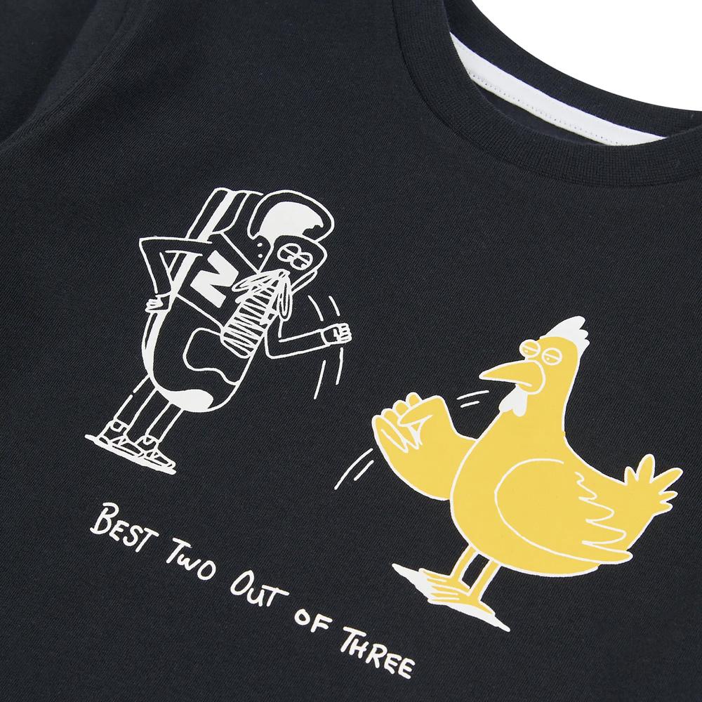 Póló gyerek New Balance LAKB0257BK - fekete