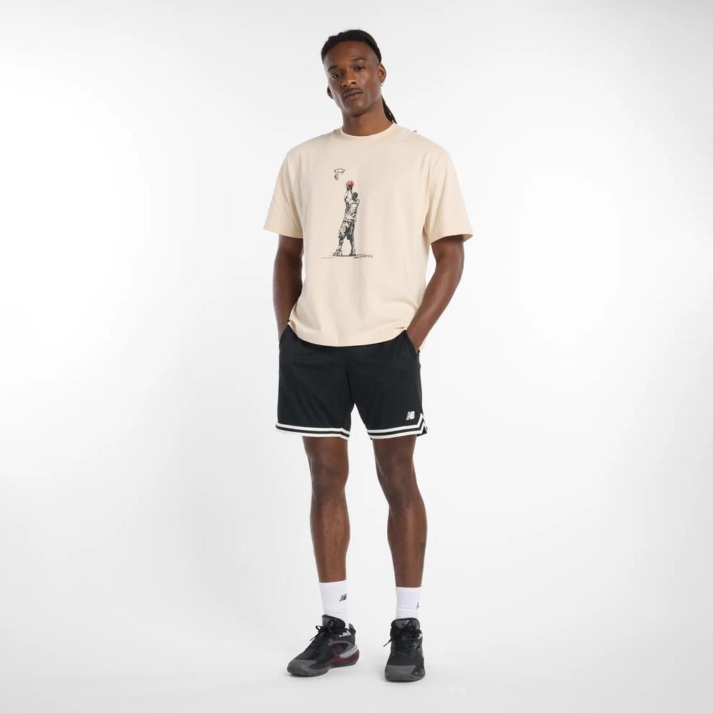 Férfi futópóló New Balance MT53611BIS - bézs