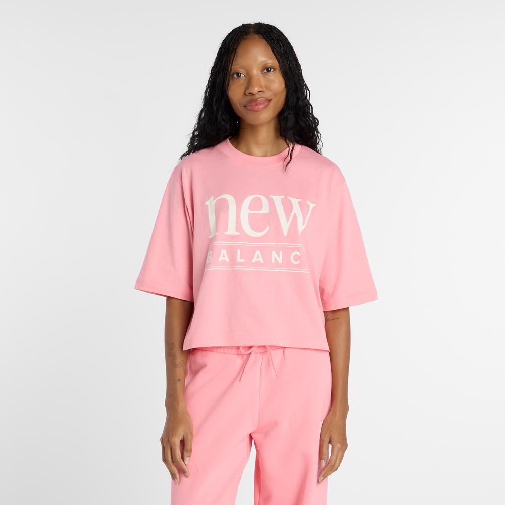Női póló New Balance WT61V5OPAA6 - rózsaszín