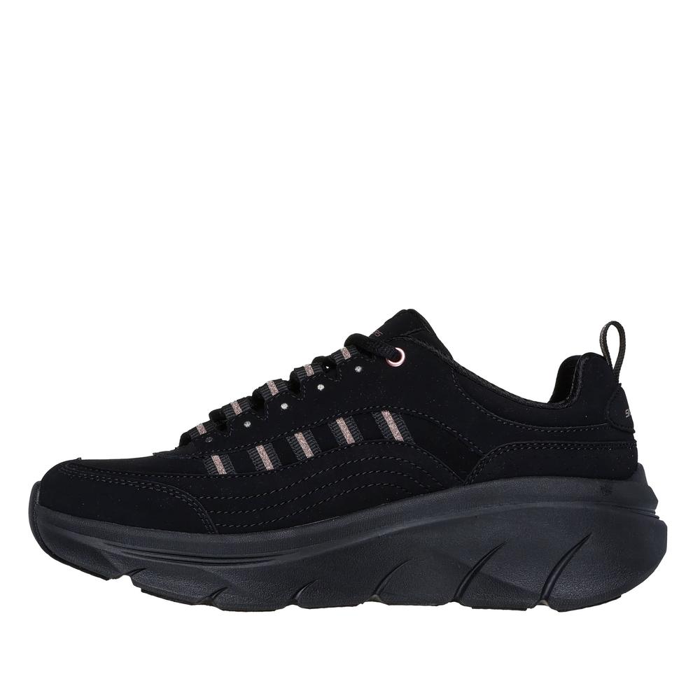 Női cipő Skechers Relaxed Fit D'Lux Walker 2.0 Golden Step 150106BKRG - fekete