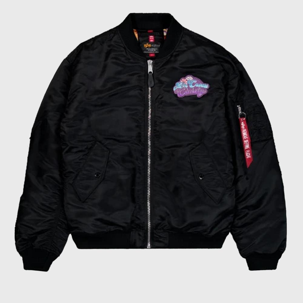 Dzseki Alpha Industries MA-1 Candy Crew 14814003 - fekete