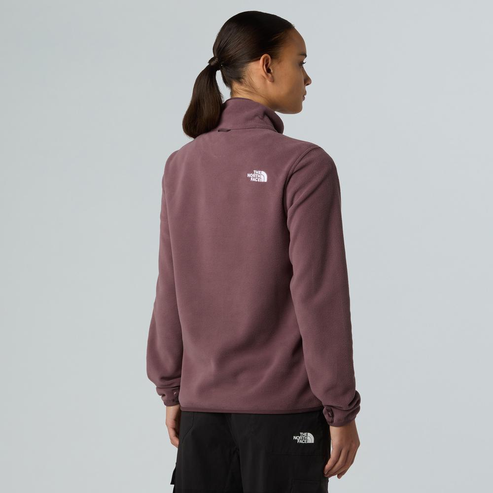 Női pulóver The North Face 100 Glacier Full-Zip Fleece 0A8D2FBQ71 - gesztenyebarna