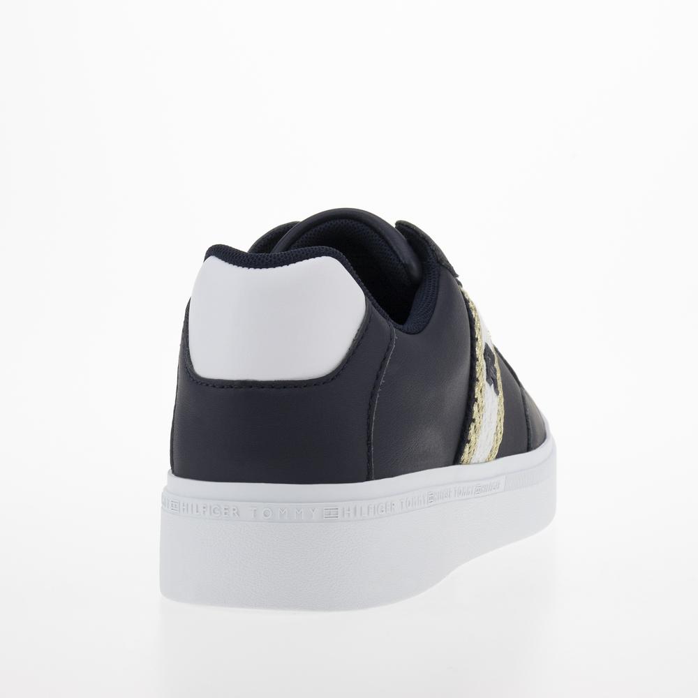 Cipő Tommy Hilfiger Court Sneaker With Webbing FW0FW07106-DW6 - sötétkék