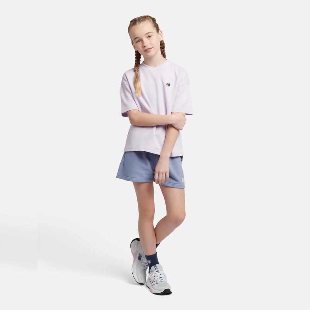 Póló gyerek New Balance LAKG0135RIG - lila