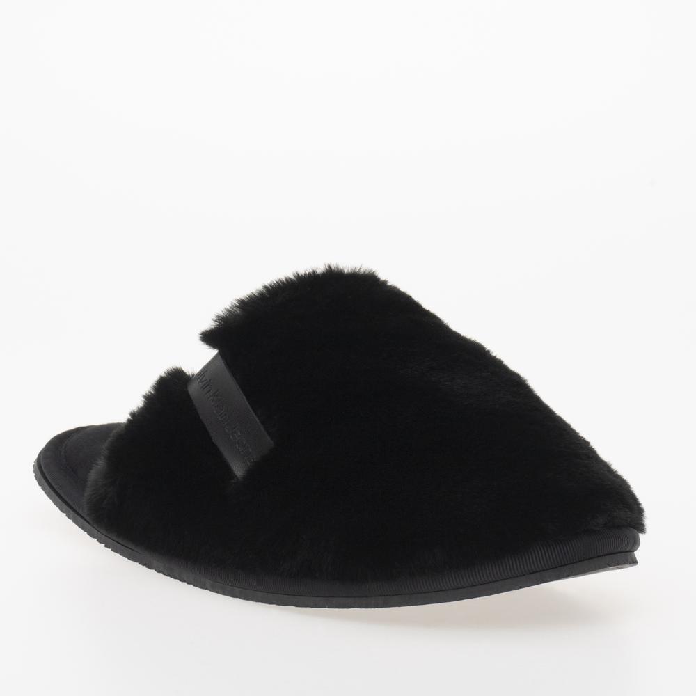 Cipő Calvin Klein Hotel Slipper Fur After Glow YW0YW01593-0GJ - fekete