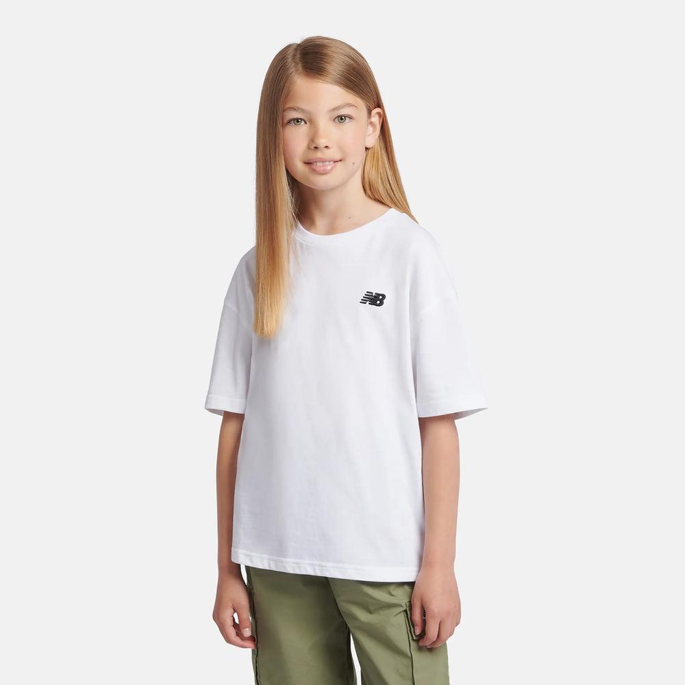 Póló gyerek New Balance LAKG0001BWE - fehér