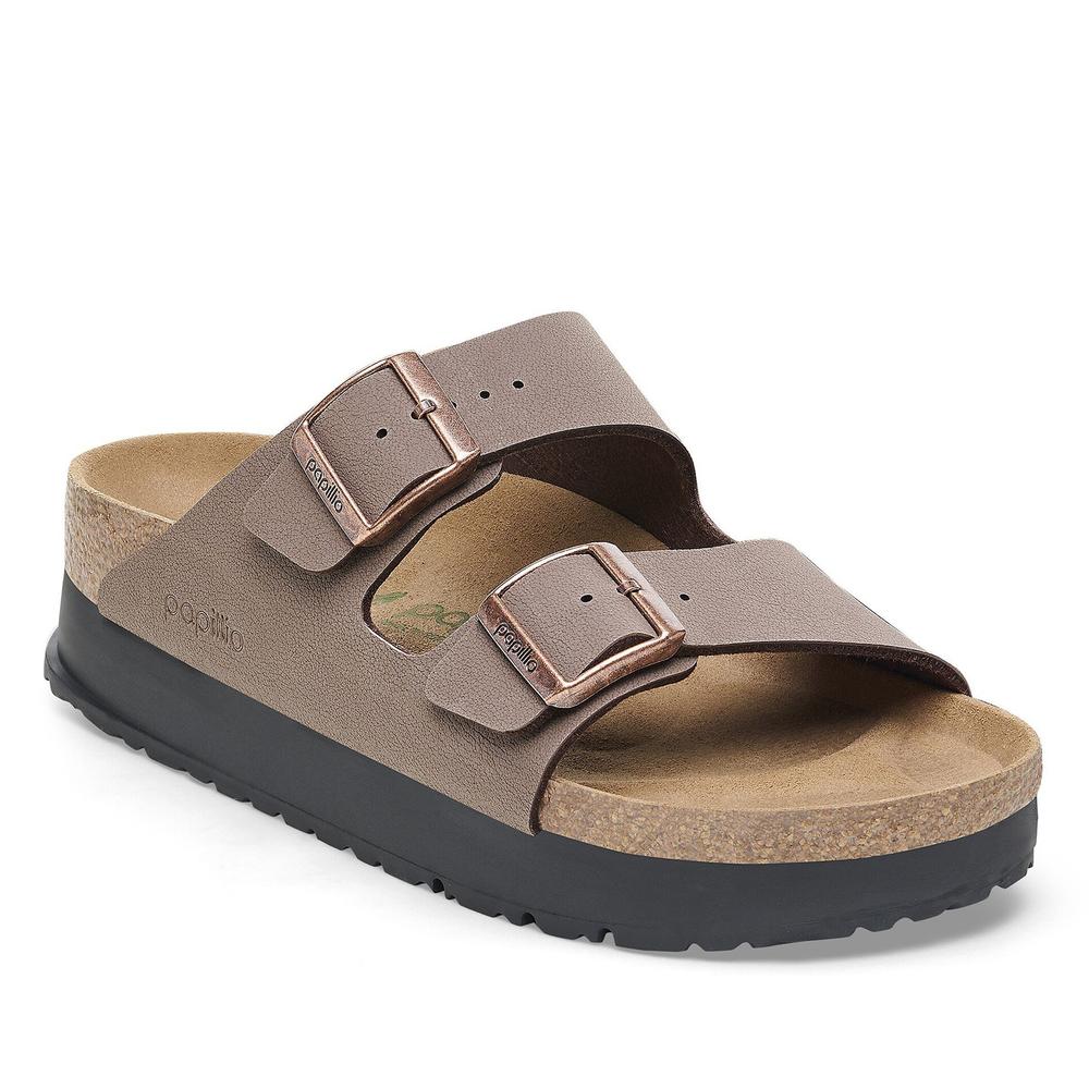 Női flip flop Birkenstock Arizona PAP Flex Platform 1027417 - barna
