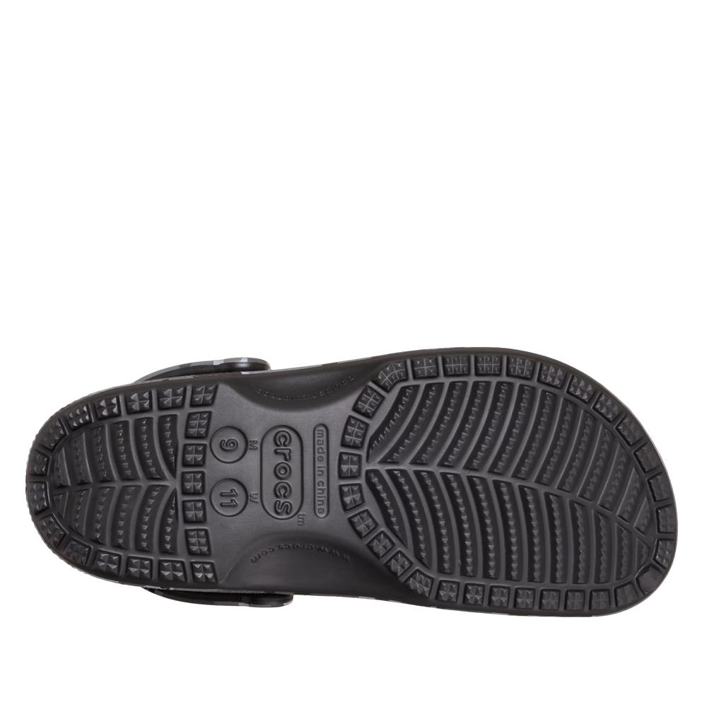 Férfi flip flop Crocs Classic Camouflage Clog 211936-0DD - szürke