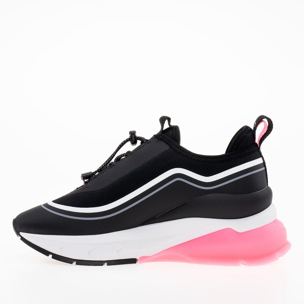 Cipő Calvin Klein Jeans Wedge Runner Slip On Wn YW0YW01208-01C - fekete