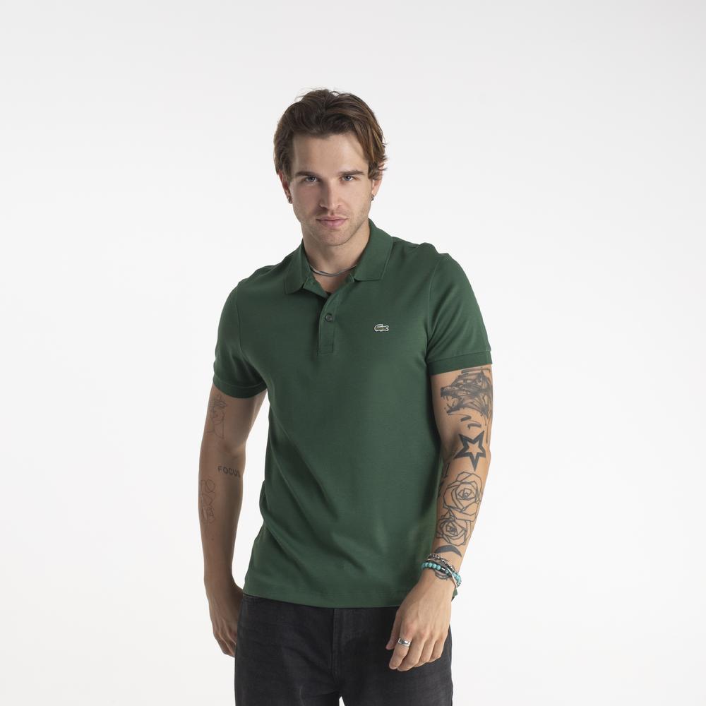 Póló Lacoste Cotton Shirt Regular Fit DH2050-132 - zöld