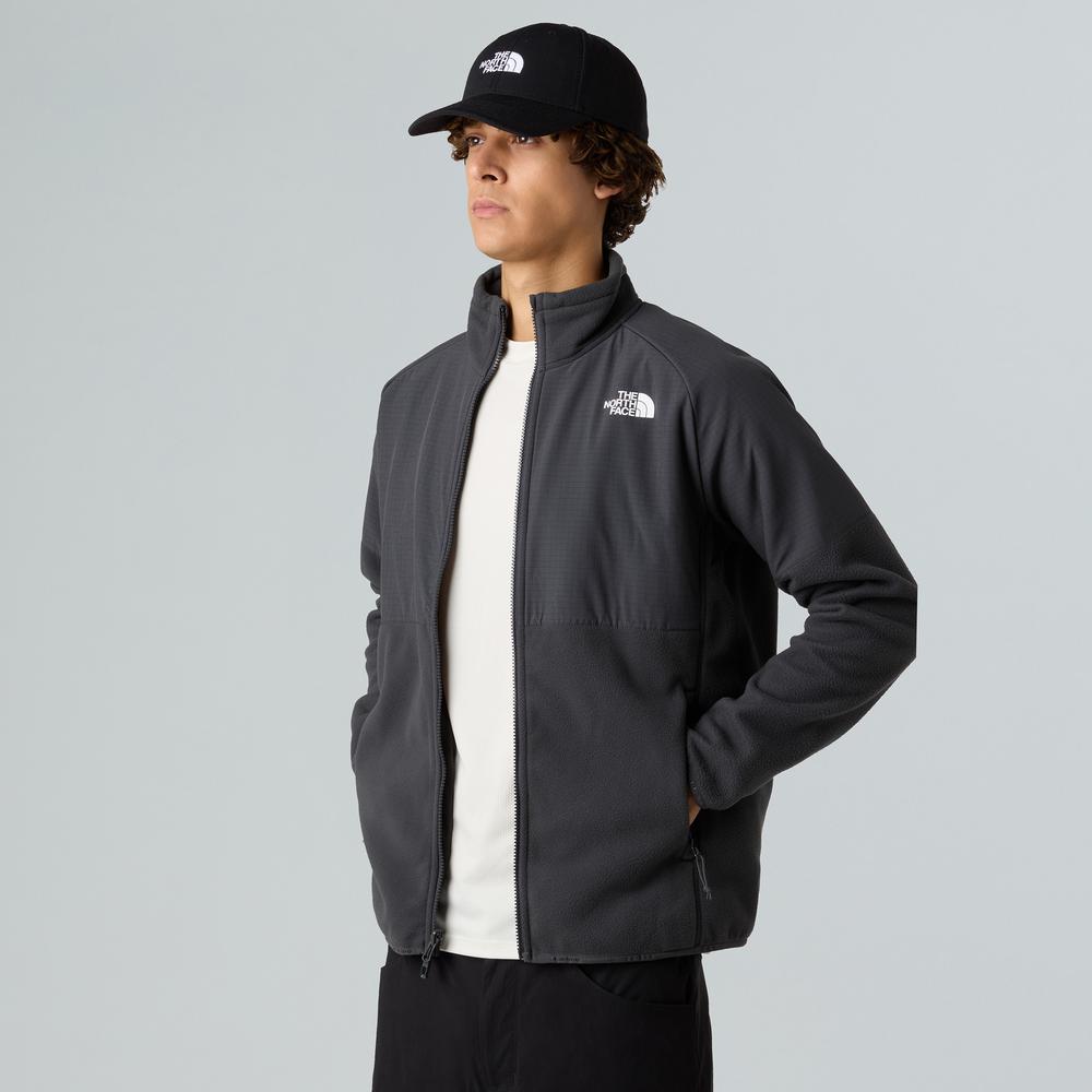 Férfi pulóver The North Face 100 Glacier Heavyweight Full-Zip Fleece 0A89JGU8M1 - fekete