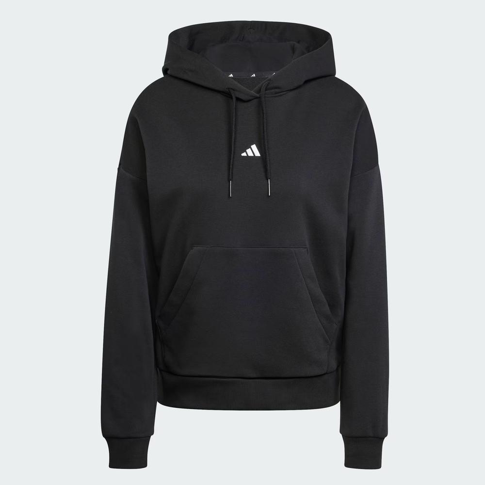 Női pulóver adidas Sportswear Essentials Small Logo Feel Cozy Hoodie JN1861 - fekete