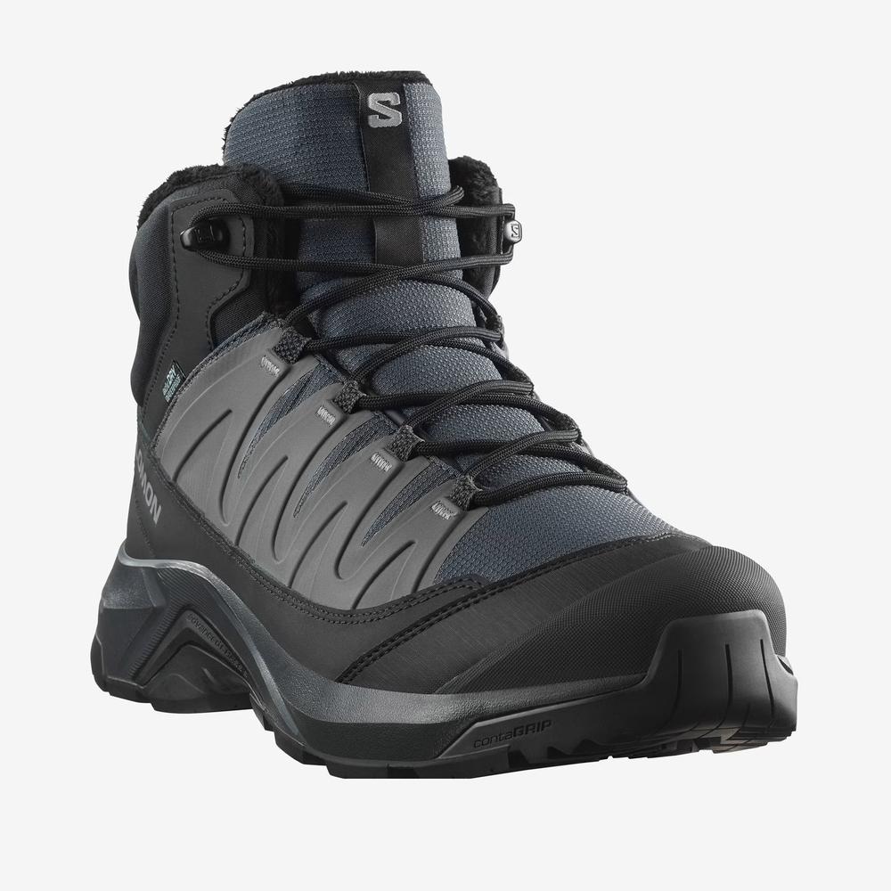 Férfi cipő Salomon X-Adventure Coldrush Waterproof L47856000 - fekete