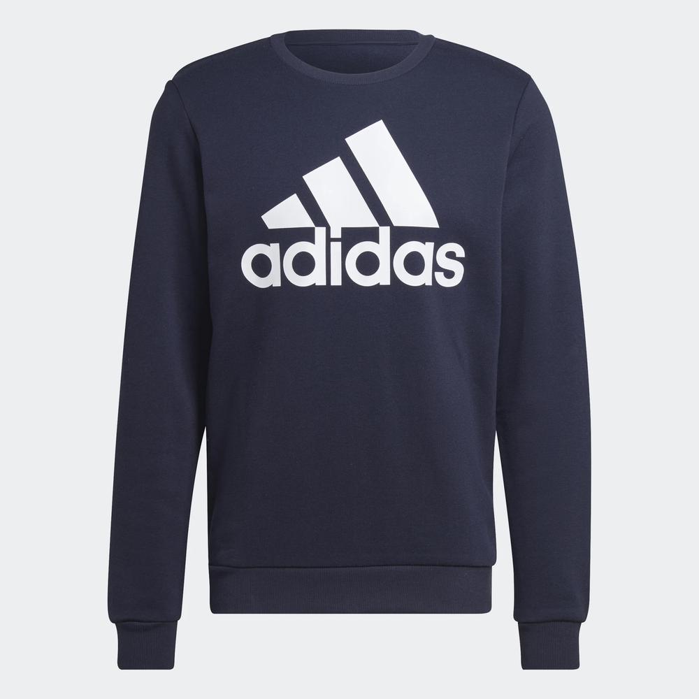 Pulóver adidas Sportswear Essentials Big Logo HL2298 - sötétkék